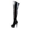 Pleaser - DELIGHT3010 Bottes cuissardes à plateforme - Noir Product image